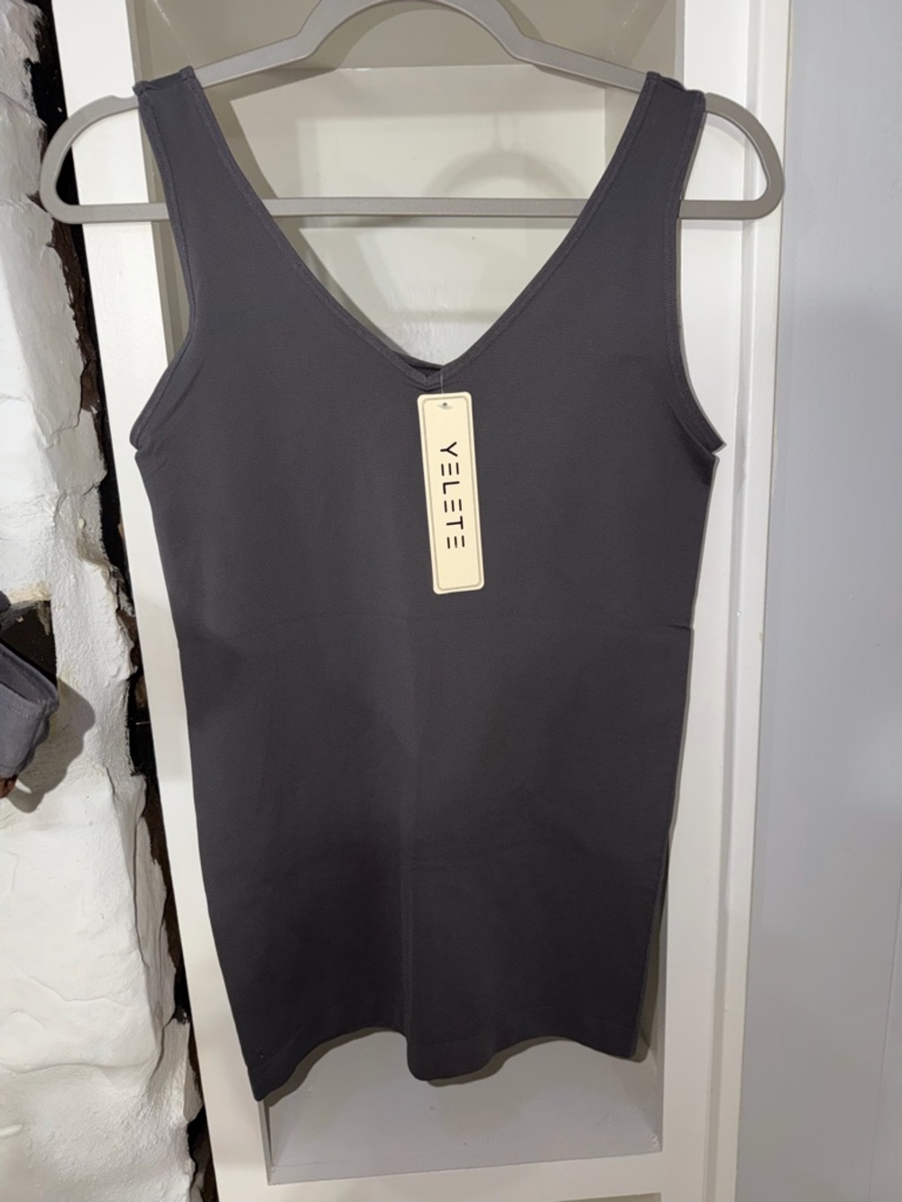 YELETE charcoal NWT reversible Tank plus size